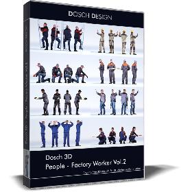 Dosch 3D - People - Factory Worker Vol.2 3D